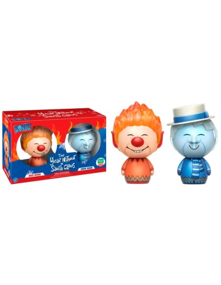 Set 2 figuras dorbz the year without a santa claus heat miser & snow miser exclusive  kiwiku.com