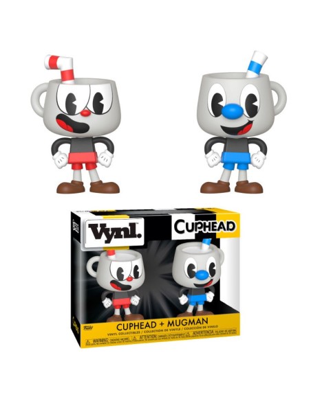 Figuras Vynl Cuphead & Mugman  kiwiku.com