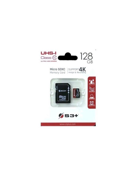 Tarjeta de Memoria 128gb s3 microsdxc clase 10 S3SDC10U1/128GB kiwiku.com