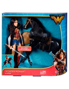 Muñeca wonder woman caballo dc comics 30cm  kiwiku.com
