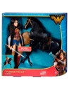 Muñeca wonder woman caballo dc comics 30cm