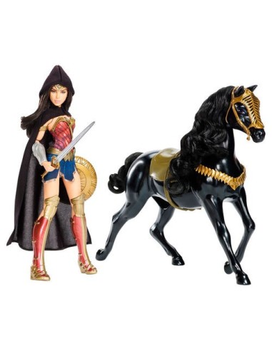 Muñeca wonder woman caballo dc comics 30cm  kiwiku.com