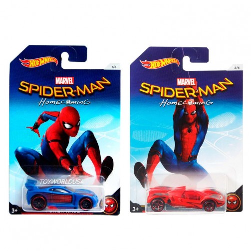 Coche Hot Wheels Spiderman Marvel surtido 2159625