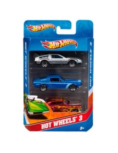 Blister 3 coches Hot Wheels surtido 3004559 kiwiku.com 2