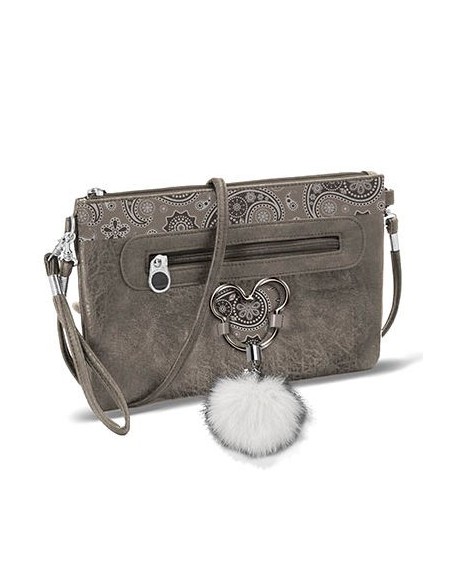 Bolso walk pocket mickey disney paisgrey  kiwiku.com
