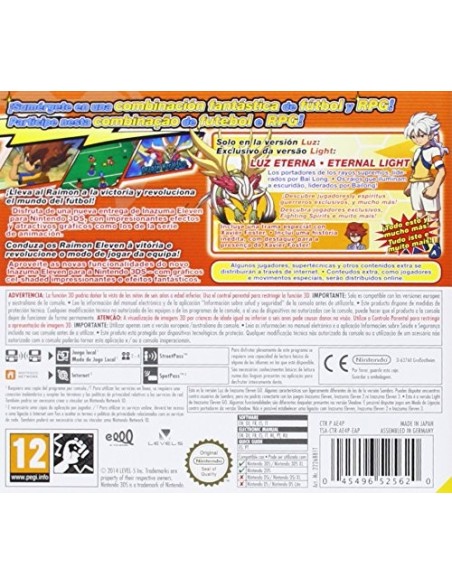 3ds inazuma eleven go luz