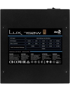 Fuente de Alimentación Aerocool fuente lux750w psu 80 plus bronze LUX750 kiwiku.com 2