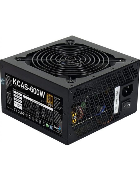 Fuente alimentacion aerocool kickass 600w 80 plus silve12x KCAS600S kiwiku.com