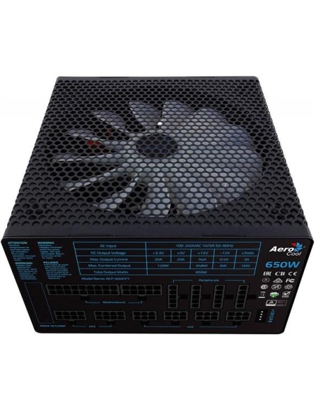 Fuente alimentacion aerocool project 7 650w modular 80 plus platinum P7650 kiwiku.com