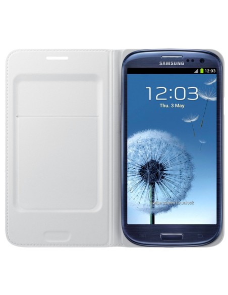 Samsung EF-NI930BWEGWW - Funda billetera flip para Samsung Galaxy S3, blanco