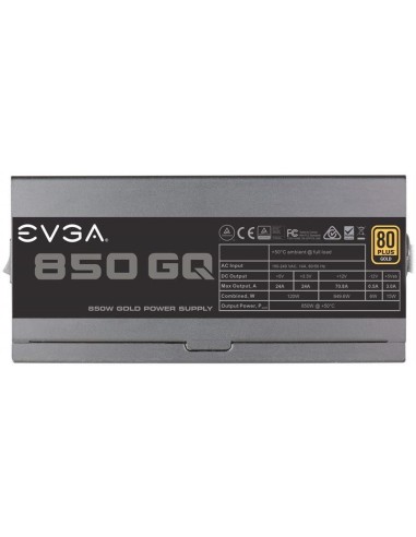 Fuente De AlimentacióN Evga 850 Gq 850W Atx 80+ Gold 210-Gq-0850-V2