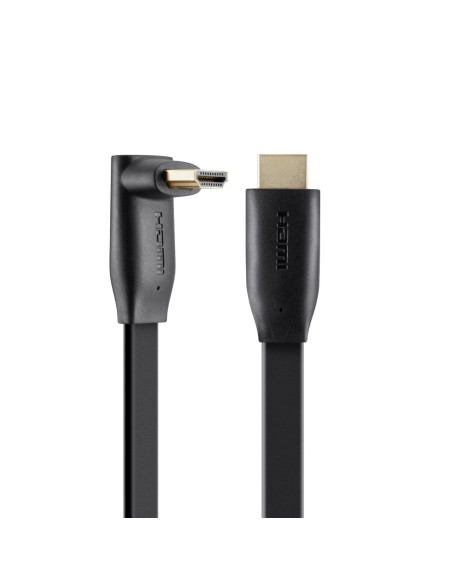 Belkin HDMI - Cable AV (2m, HDMI, HDMI, Negro) Angulo 90