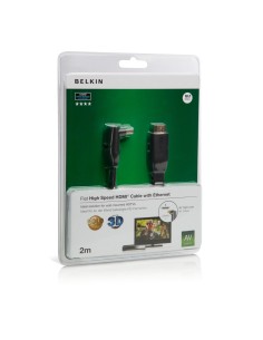 Belkin HDMI - Cable AV (2m, HDMI, HDMI, Negro) Angulo 90 2