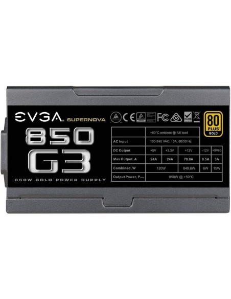 Fuente Alimentacion Evga Supernova 850 G3 80 Plus Gold 850w 220-G3-0850-X2 kiwiku.com