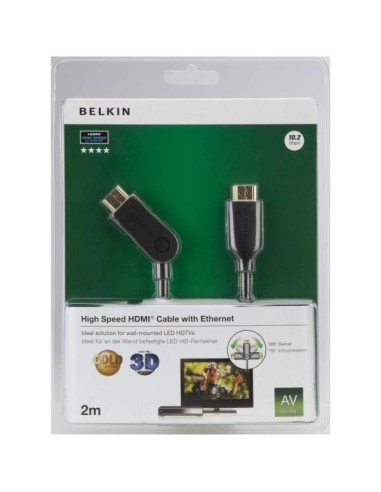 Belkin F3Y024BF2M - Cable HDMI (2m, HDMI, HDMI, Negro)