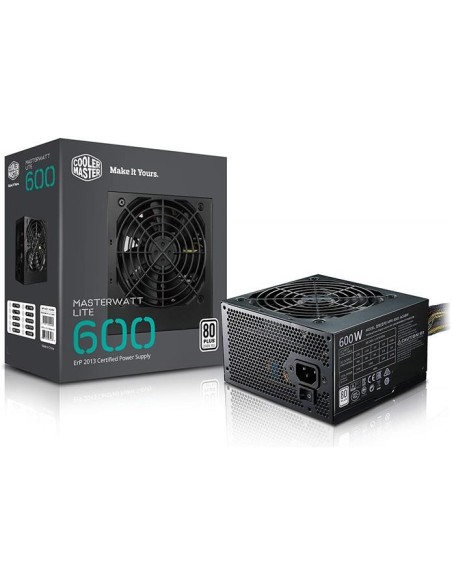 Fuente alimentacion cooler master watt lite 600w MPX-6001-ACABW-EU kiwiku.com