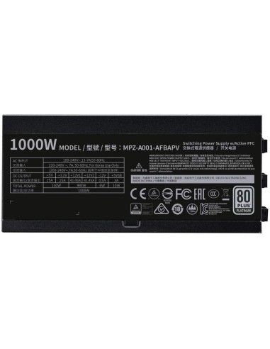 Fuente De Alimentacion Atx 1000W Coolermaster  V1000 Platinum MPZ-A001-AFBAPV-EU