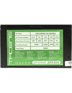 Fuente de alimentacion tacens anima atx eco 500w 14db 12cm ventilador APII500 kiwiku.com 2