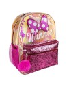 Mochila casual moda minnie 40 cm, Color Rosa