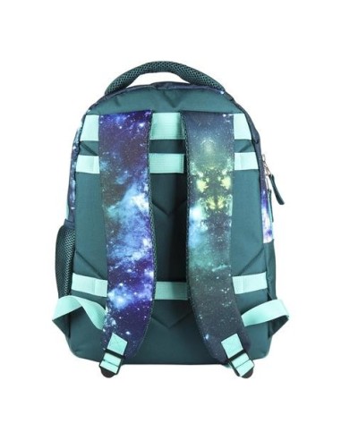 Mochila escolar nebulous, Color Verde 2100002591 kiwiku.com