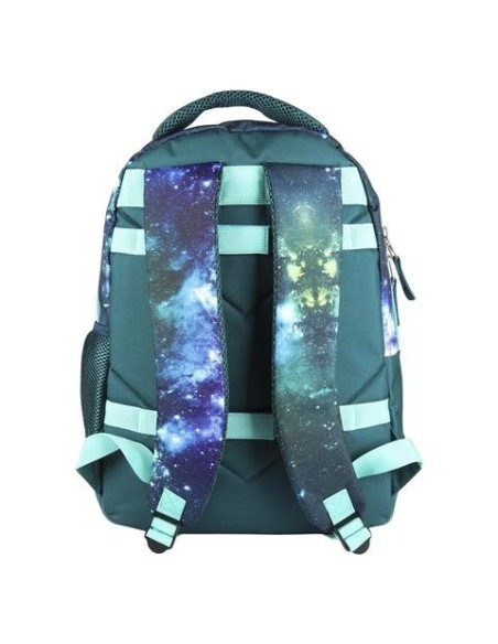 Mochila escolar nebulous, Color Verde 2100002591 kiwiku.com
