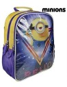 Mochila escolar luces minions, Color Azul