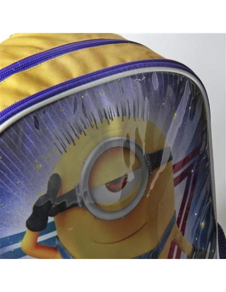 Mochila escolar luces minions, Color Azul 2100002026 kiwiku.com