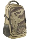 Mochila casual viaje portátil jurassic park, Color Kaki