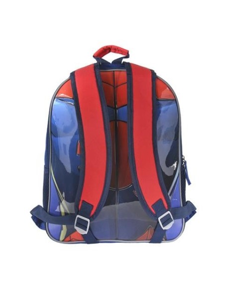 Mochila escolar reversible spiderman, Color Rojo 2100002154 kiwiku.com