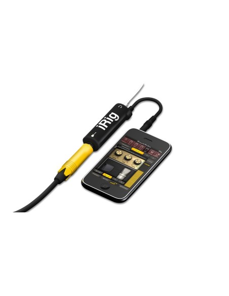 Adaptador para guitarra IRIG con toma para auriculares