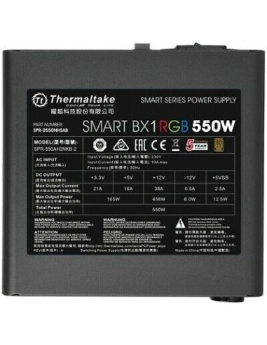 Fuente Alimentacion Atx 550W Thermaltake Smart Bx1 80 Plus Bronze PS-SPD-0550NNSABE-1