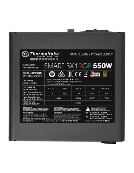 Fuente Alimentacion Atx 550W Thermaltake Smart Bx1 80 Plus Bronze PS-SPD-0550NNSABE-1