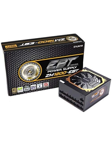 Fuente de Alimentación Zalman 1200w 80 plus gold modular  ZM1200-EBT