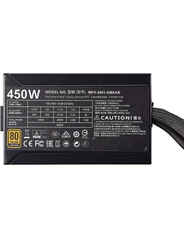 Fuente de Alimentacion cooler master masterwatt 450 450w 80+ bronze MPX-4501-AMAAB-EU kiwiku.com