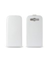 Funda vertical con tapa para samsung galaxy siii i9300 blanca