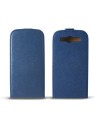 Funda vertical con tapa para samsung galaxy siii i9300 azul