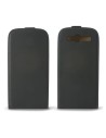 Funda vertical con tapa para samsung galaxy siii i9300 rubber touch negra