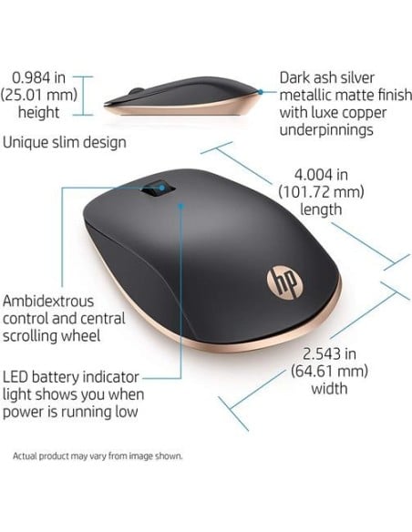 HP Z5000 - Ratón inalámbrico Bluetooth Negro W2Q00AA#ABB kiwiku.com