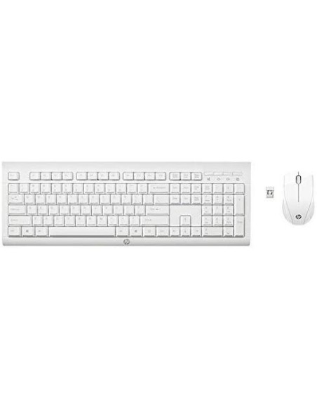 HP C2710 M7P30AA AB9 - Teclado Español y Ratón Combo Color Blanco kiwiku.com
