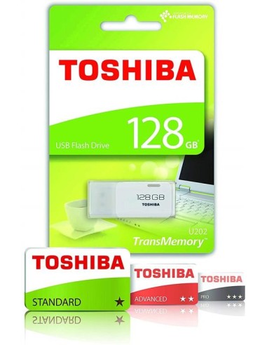Toshiba Memoria USB 2.0 de 128 GB, color blanco THN-U202W1280E4 kiwiku.com