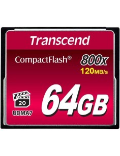 Transcend TS64GCF800 - Memoria Compact Flash de 64gb 800x kiwiku.com