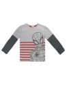 Camiseta manga larga spiderman, Color Gris