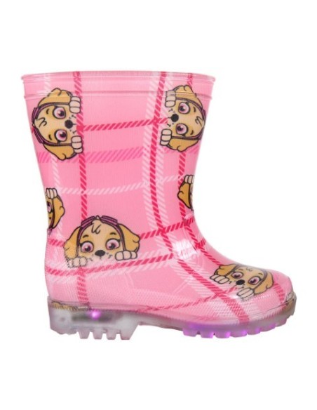 Botas lluvia pvc luces paw patrol, Color Rosa 2300003480 kiwiku.com