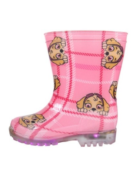 Botas lluvia pvc luces paw patrol, Color Rosa 2300003480 kiwiku.com