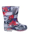 Botas lluvia pvc luces spiderman, Color Rojo