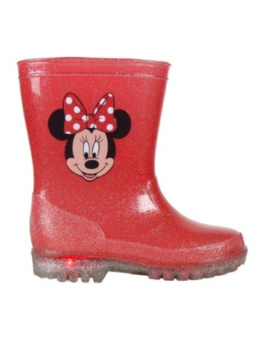 Botas lluvia pvc luces minnie, Color Rojo 2300003498 kiwiku.com