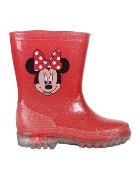 Botas lluvia pvc luces minnie, Color Rojo 2300003498 kiwiku.com
