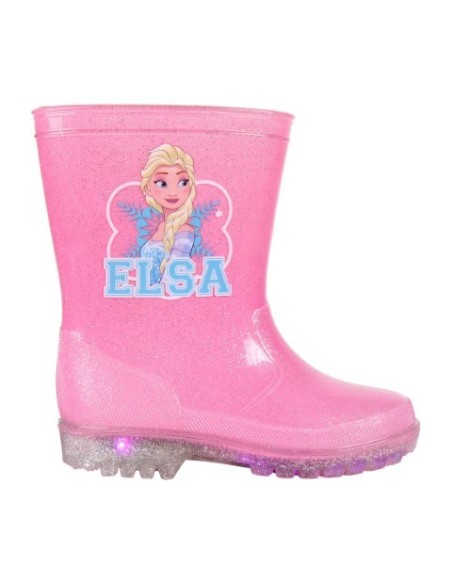 Botas lluvia pvc luces frozen, Color Rosa 2300003499 kiwiku.com