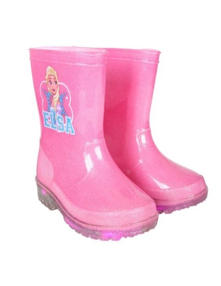 Botas lluvia pvc luces frozen, Color Rosa 2300003499 kiwiku.com