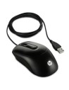 Ratón - HP X900, con cable USB, 1000DPI, Óptico, Ambidextro, Negro